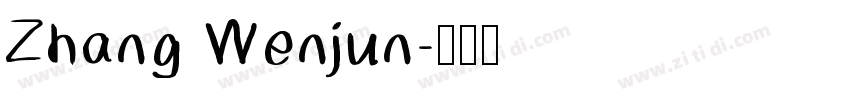 Zhang Wenjun字体转换